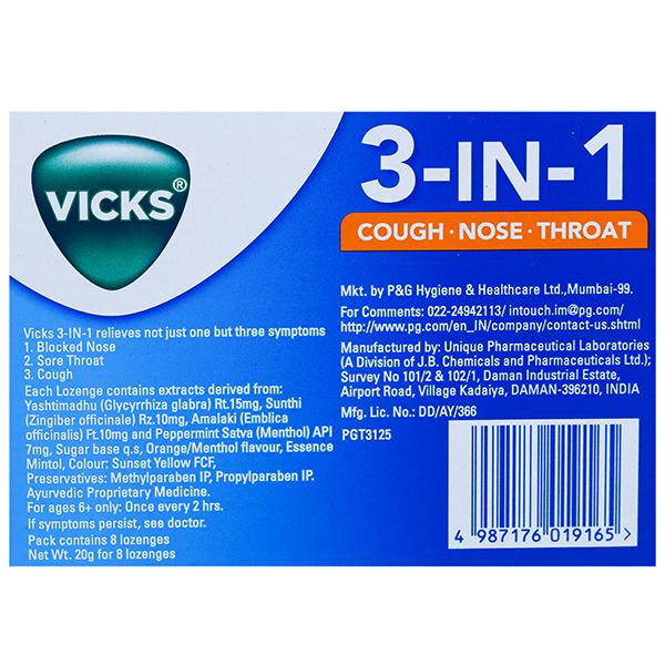 Vicks 3 In 1 Orange Medicare Products Personal Care OHHO Express
