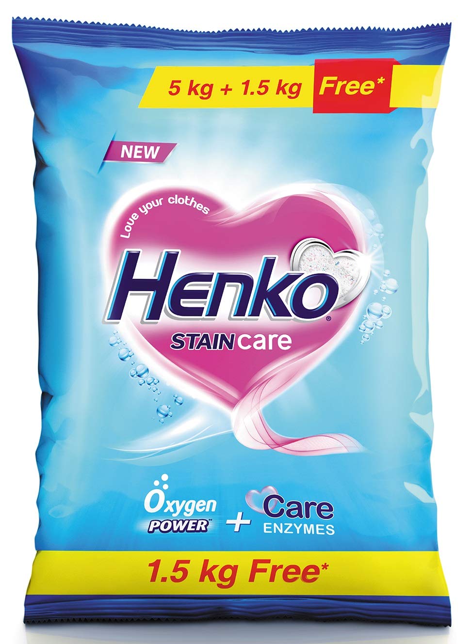 Henko Stain Care Powder - 5kg with 1.5kg Free