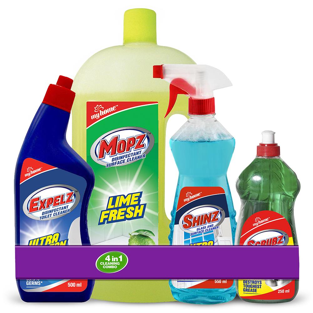 My Home 4in 1 Cleaning Combo (500ml + 1 Ltr + 550ml + 250ml)