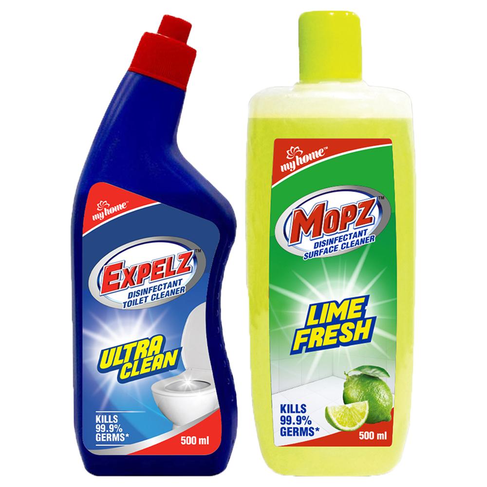 My Home Expelz & Mopz Lime Fresh Cleaning Combo Pack (500ml + 500ml)