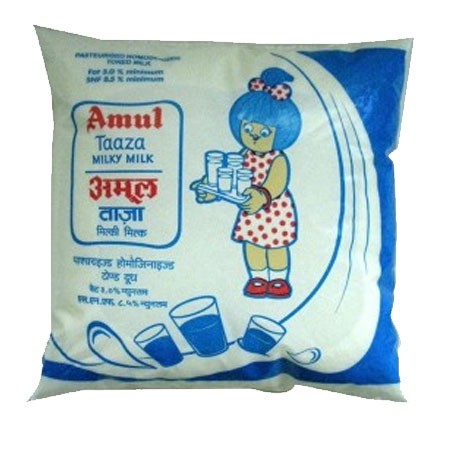 Amul Taaza Milk Pouch