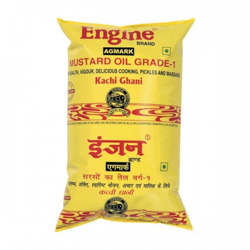 Engine Brand Kachi Ghani Mustard Oil Pouch