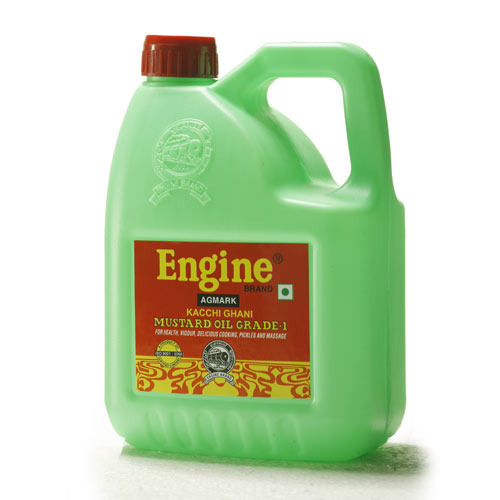 Engine Brand Kachi Ghani Mustard Oil Jar
