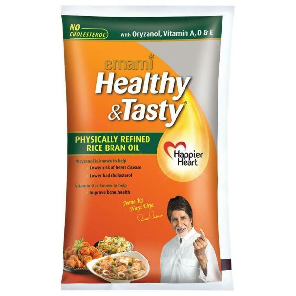 Emami Healthy and Tasty Physically Refined Rice Bran Oil Pouch