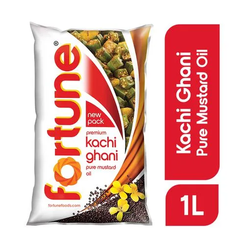 Fortune Kachi Ghani Pure Mustard Oil Pouch