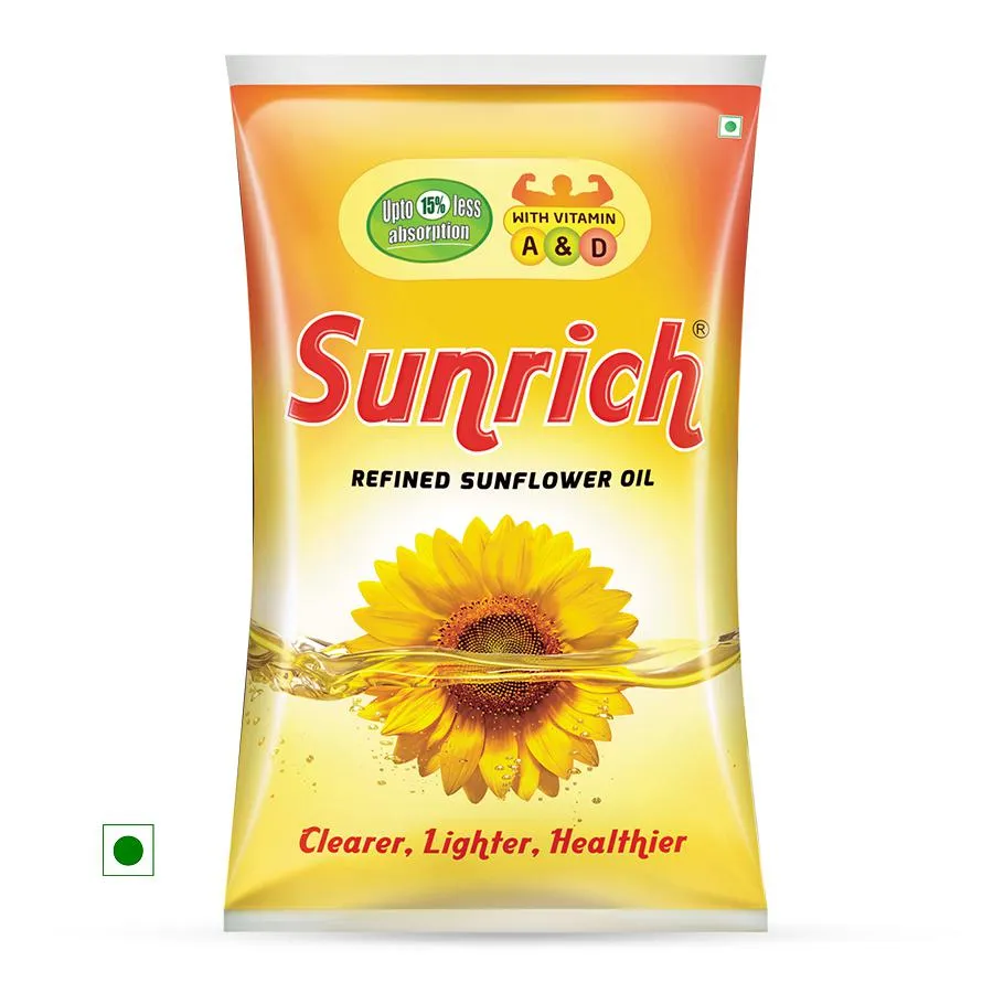 Sunrich Refined Sunflower Oil Pouch.