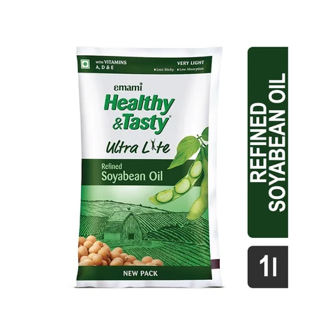 Emami Healthy and Tasty Refined Soyabean Oil Pouch