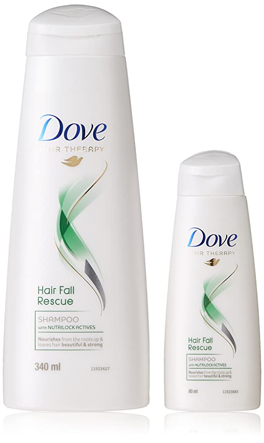 Dove Hair Fall Rescue Shampoo, 340ml + Hair Fall Rescue Shampoo, 80ml Free-  - Hair Care- Personal Care | OHHO Express